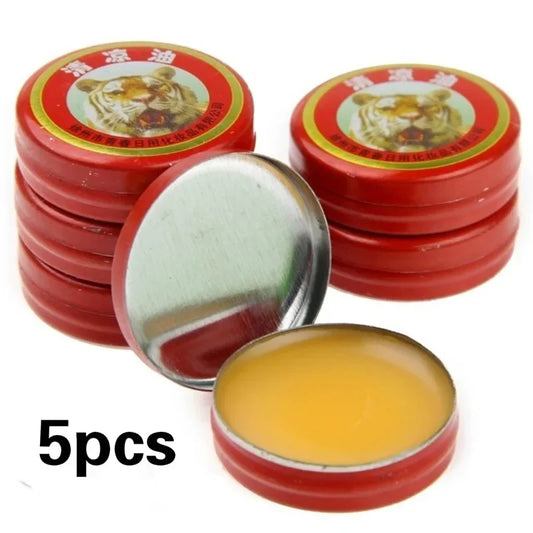 5PCS Tiger Essential Balm Balsamo Tigre Balm Gesso Óleos Essenciais de Tigre Eliminação de Mosquitos Dor de Cabeça Frio Tontura Ar Sólido 