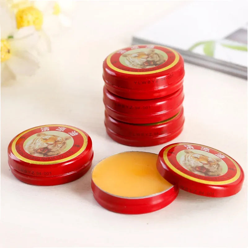 5PCS Tiger Essential Balm Balsamo Tigre Balm Plaster Tiger Essential Oils Mosquito Elimination Headache Cold Dizziness Solid Air Leedoar