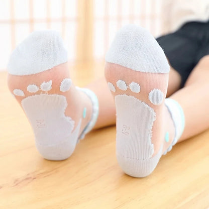 5Pairs/Lot Summer Baby Girls Socks Breathable Kids Short Ankle Socks Children Soft Cotton Lace Princess Mesh Socks For 0-8Years Leedoar