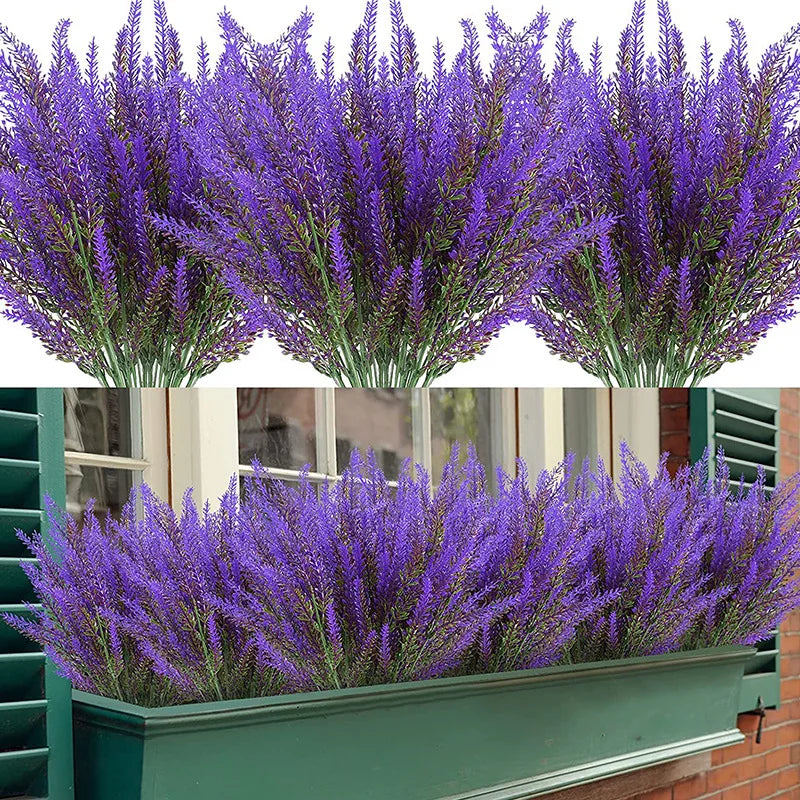 5Pcs Artificial Lavender Fake Flower Wedding Romantic Provence Decor Nordic Style Vase Storage Home Decor Bouquetl Leedoar