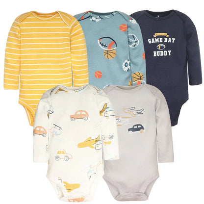 5Pcs/Lot Baby bodysuits High Quality Uniesx Newborn Baby Clothes 100% Cotton Baby Clothing set infant bebe Baby boy girl Clothes Leedoar