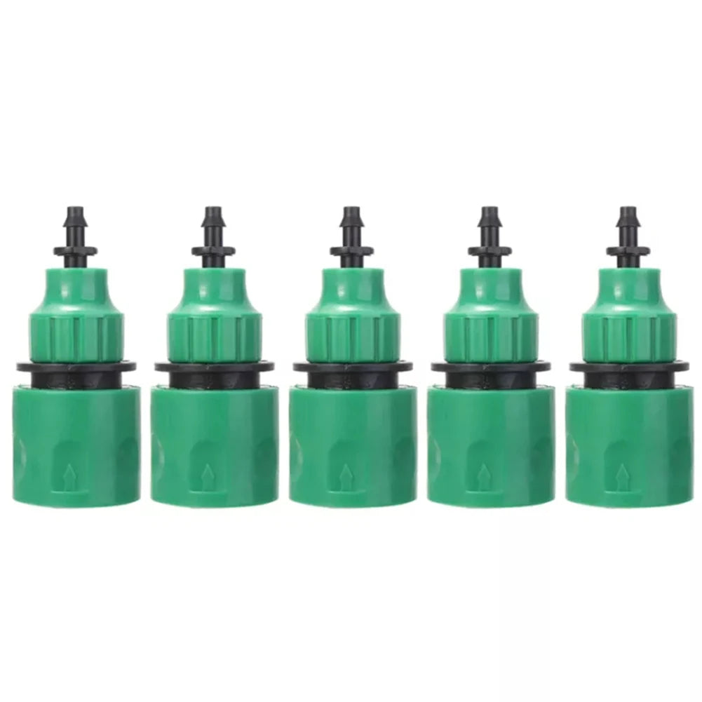 5Pcs Water Hose Quick Connector Plastic Garden Water Hose Quick Connector Micro Irrigation Adapter Connector Leedoar