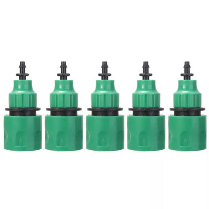 5Pcs Water Hose Quick Connector Plastic Garden Water Hose Quick Connector Micro Irrigation Adapter Connector Leedoar