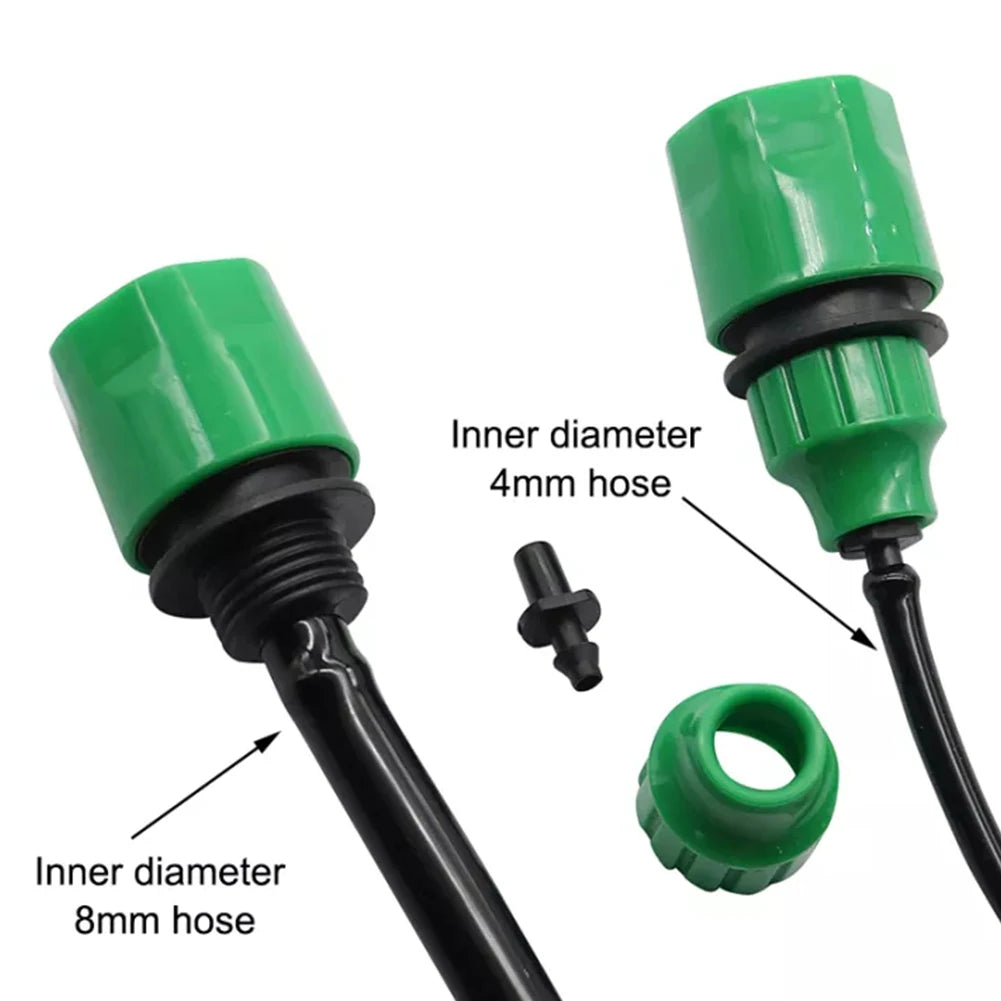 5Pcs Water Hose Quick Connector Plastic Garden Water Hose Quick Connector Micro Irrigation Adapter Connector Leedoar