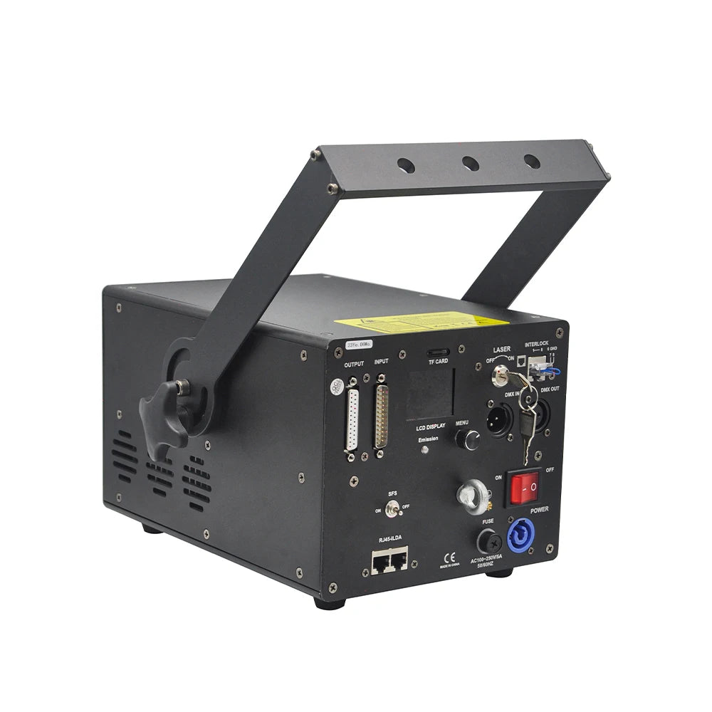 5W RGB Laser Light 40K Scanner Red 2000mW Green 1000mW Blue 2000mW Compact Design DMX512 ILDA Control for Clubs Bars Nightclubs