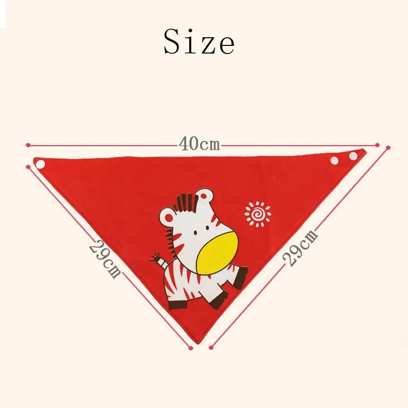 5pcs Baby Saliva Towel Triangle Scarf Pure Cotton Bandana Waterproof Bibs Newborn Boys Girls Absorbent Cloth Bib Saliva Scarf Leedoar