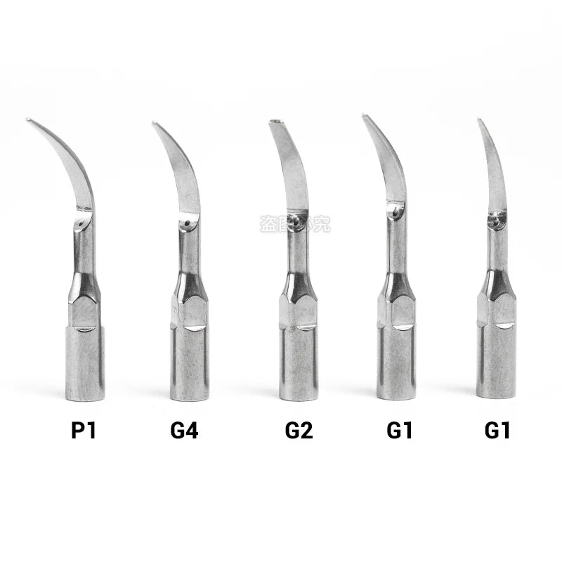 5 peças Ponta de raspador ultrassônico odontológico Ponta de raspagem Periodontia Endodontia Fit EMS Pica-pau 