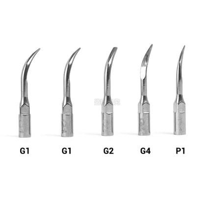 5 peças Ponta de raspador ultrassônico odontológico Ponta de raspagem Periodontia Endodontia Fit EMS Pica-pau 