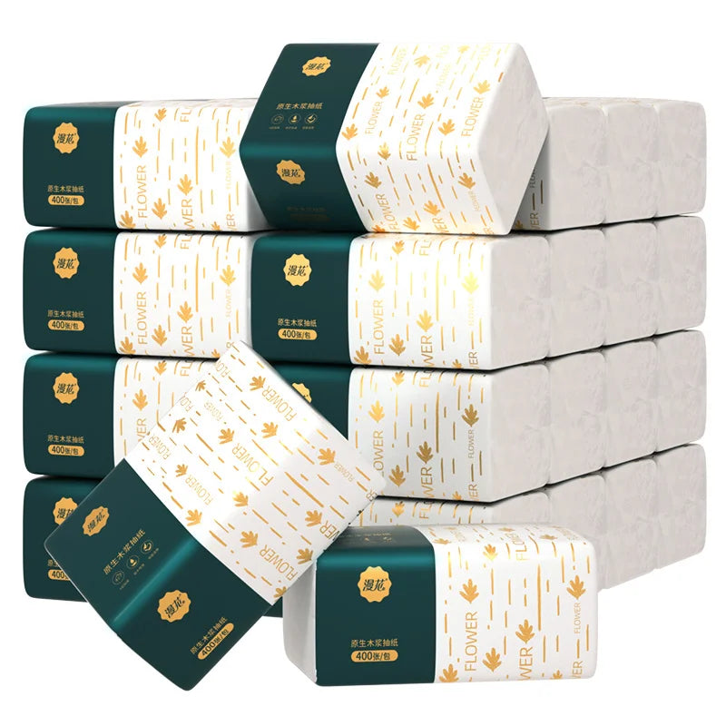 6 Boxes of Paper Towels Full Box Affordable Household Toilet Paper Household Napkins Paper Towels Toilet Paper Leedoar