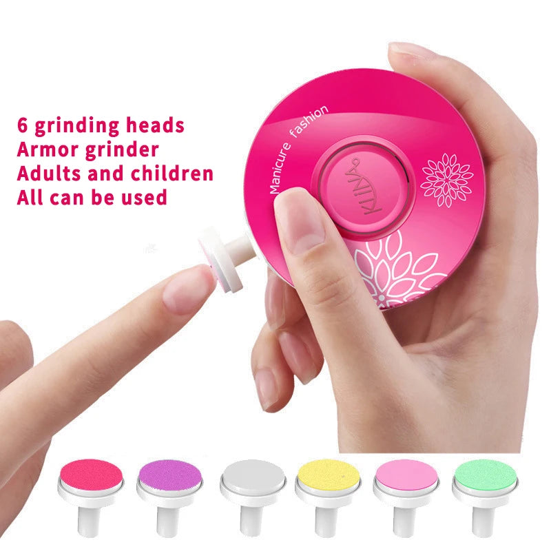 6 Head Electric Nail Sharpener For Infants Children And Adults Electric Baby Nail Trimmer Electric Nail Clippers Armor Grinder Leedoar