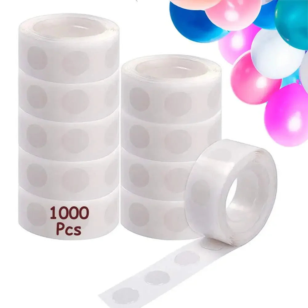 6 Rolls Double-sided Adhesive Dots Transparent Removable Balloon Adhesive Tape Glue For Diy Craft Wedding Birthday Party Decor Leedoar