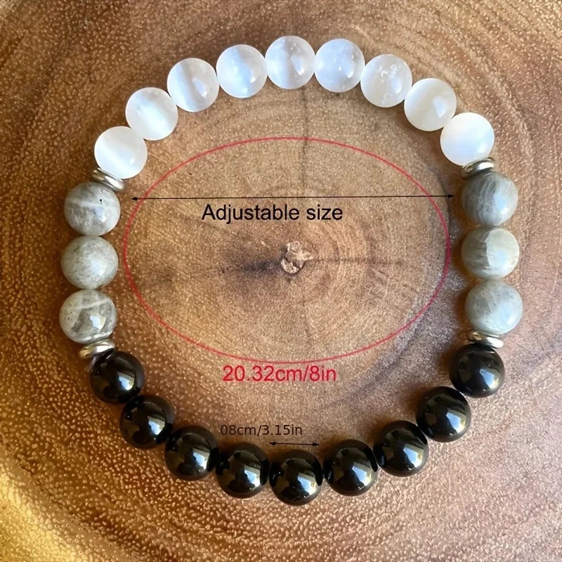 Pulsera de 6 estilos, pulsera de dinero, pulsera de protección de empatía, pulsera de conexión a tierra y protección, pulsera de amor propio para hombres y mujeres 