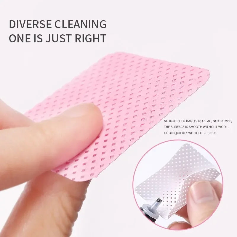 600Pcs/Pack Lint-Free Eyelash Glue Wipes Paper Gel Polish Remover Clean Month of Glue Bottle Cotton Pads Beauty Cleaning Tools Leedoar