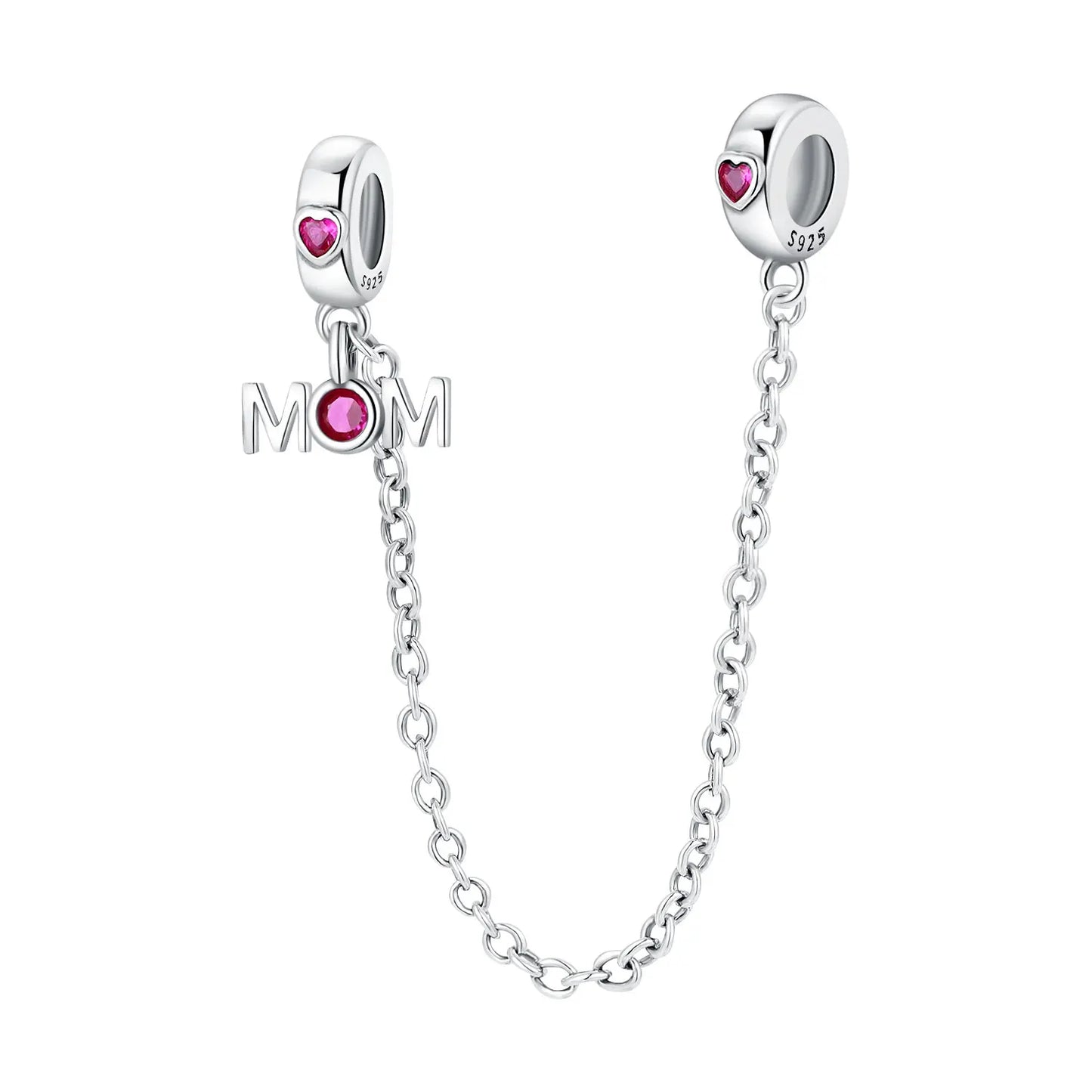 64 Style 925 Silvering Safety Chain Mom Amour Clover Sea Dangle Charms Beads Fit Original Pandora Bracelet DIY Woman Jewelry Leedoar