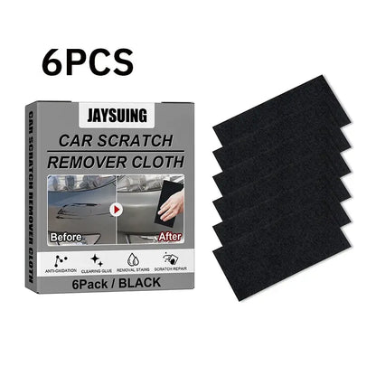 6PCS Car Scratch Wiping Cloth Nano Flash Fabric Car Scratches Water Stain Cleaning Scratch Care Car Maintenance