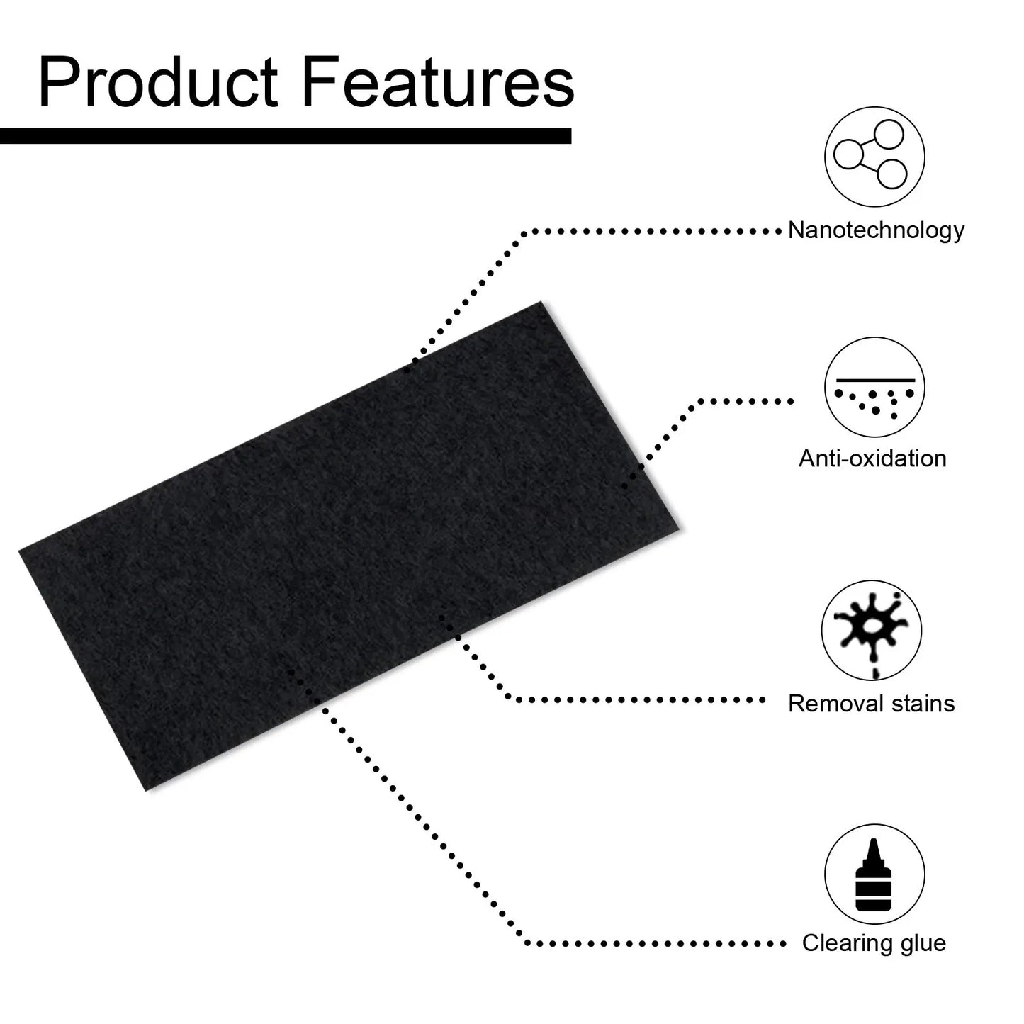 6PCS Car Scratch Wiping Cloth Nano Flash Fabric Car Scratches Water Stain Cleaning Scratch Care Car Maintenance