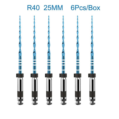 6Pcs/Caixa Orthdent Dental Reciprocating Blue Endodontic Files Only One Engine Use Heat Activated 21/25/31mm Instrumento Odontológico 