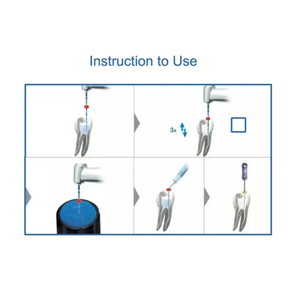 6Pcs/Caixa Orthdent Dental Reciprocating Blue Endodontic Files Only One Engine Use Heat Activated 21/25/31mm Instrumento Odontológico 