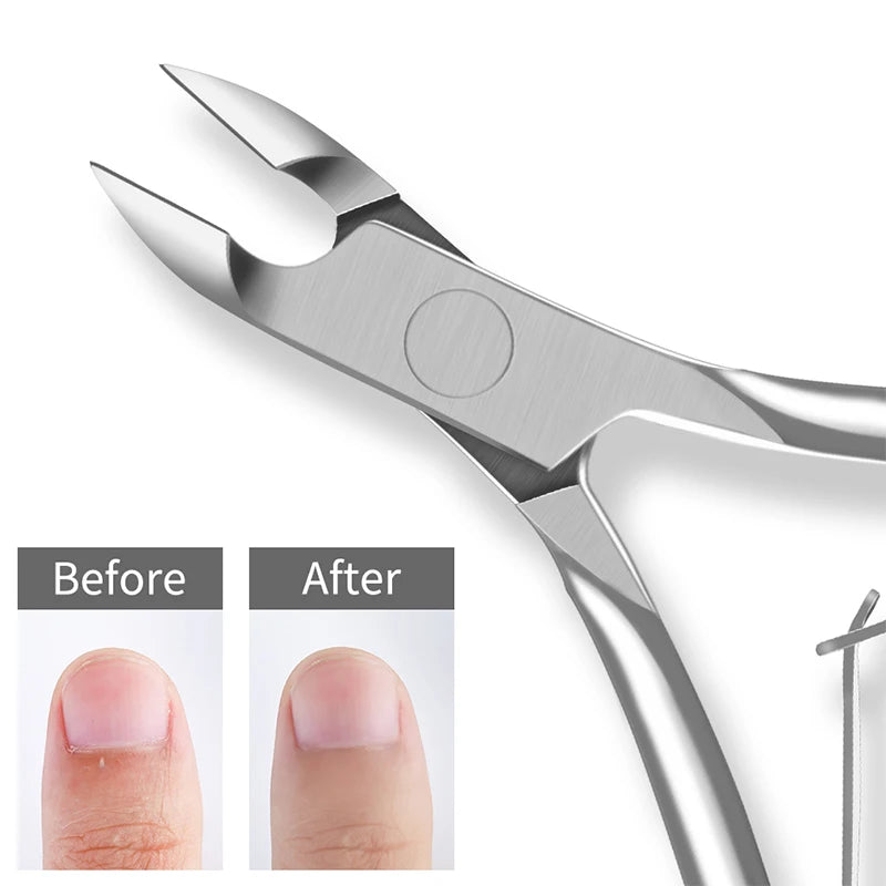 6mm Blade Fingernail Toenail Cuticle Nipper Trimming Stainless Steel Nail Clipper Cutter Cuticle Scissors Plier Manicure Tools Leedoar