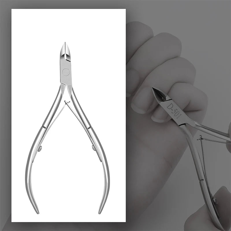 6mm Blade Fingernail Toenail Cuticle Nipper Trimming Stainless Steel Nail Clipper Cutter Cuticle Scissors Plier Manicure Tools Leedoar