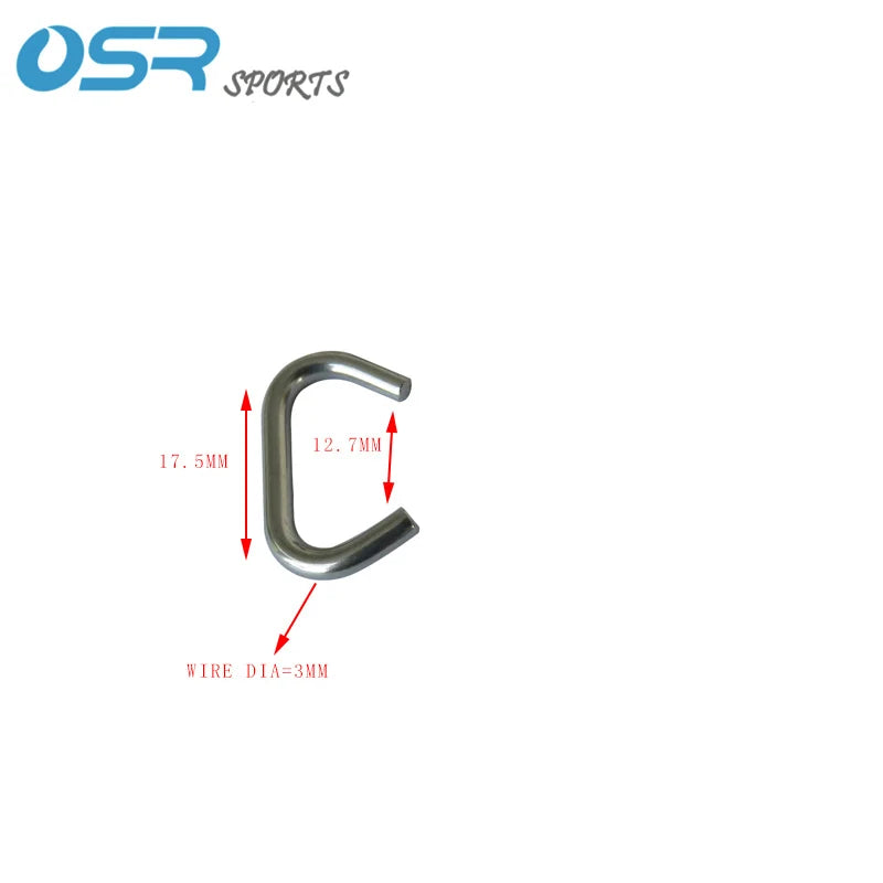 6pieces Scuba Diving Sidemount  SS304 Bungee Clips 11421