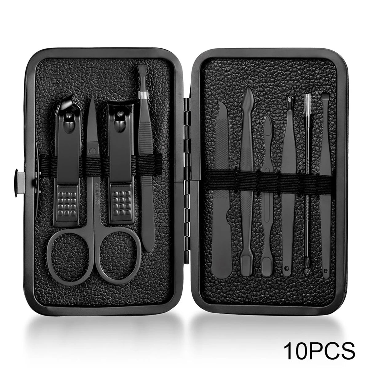 7-18pcs Manicure Tool Set Stainless Steel Cuticle Nipper Cutter Kit Professional Nail Clippers Pedicure Nail Art Grooming Tools Leedoar