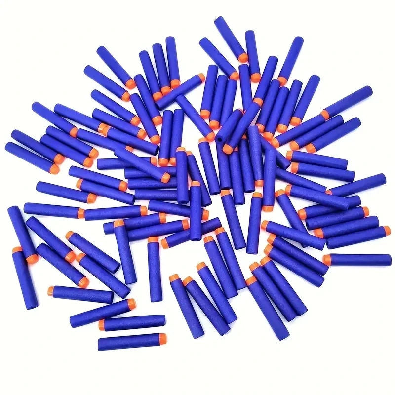 7.2cm 100pcs For Nerf Soft Bullets Darts Round Head Refill Sponge Darts Kids Children Toy Gun Bullets For NERF N-Strike Blasters Leedoar