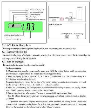 7 to 100V Lead Acid Lithium Battery Capacity Indicator Car Motorcycle Digital Voltmeter Voltage Tester Meter Tool