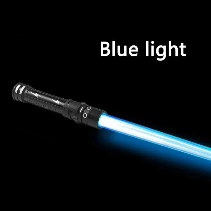 75CM Laser Sword Lightsaber Red and Blue Double Saber Rave Transformation Children Cosplay Weapon Flashing Toy Party Glow Swords Leedoar