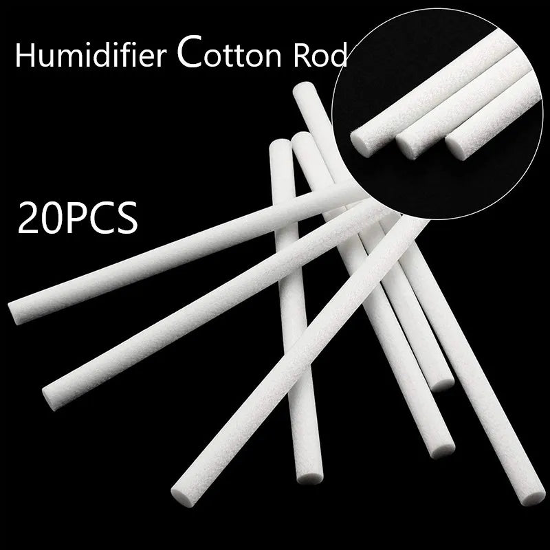 7mm and 8mm Humidifier Aromatherapy Machine Replacement Cotton Rod 20PCS Can Be Cut According Size Of The Humidifier Cotton Rod Leedoar