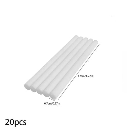 7mm and 8mm Humidifier Aromatherapy Machine Replacement Cotton Rod 20PCS Can Be Cut According Size Of The Humidifier Cotton Rod Leedoar