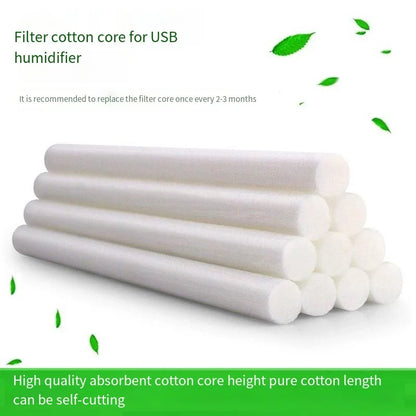 7mm and 8mm Humidifier Aromatherapy Machine Replacement Cotton Rod 20PCS Can Be Cut According Size Of The Humidifier Cotton Rod Leedoar