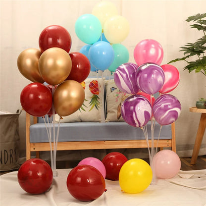 Soporte para globos de mesa de boda de 7 tubos, soporte para globos, soporte para mesa flotante, decoración para mesa de boda, baby shower, decoración de cumpleaños 