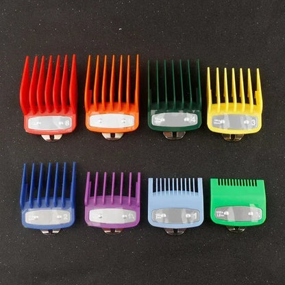 8/10PC Professional Universal Hair Clipper Limit Guide Comb For Wahl Trimmer Cutting Guide Comb Haircut Tools Barber Accessories Leedoar