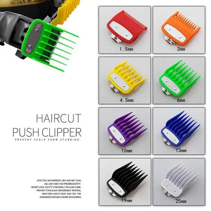 8/10PC Professional Universal Hair Clipper Limit Guide Comb For Wahl Trimmer Cutting Guide Comb Haircut Tools Barber Accessories Leedoar