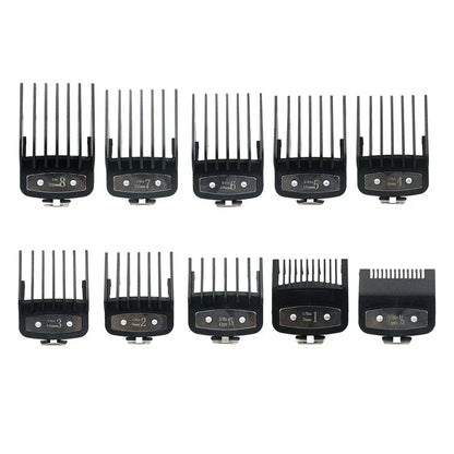 8/10PC Professional Universal Hair Clipper Limit Guide Comb For Wahl Trimmer Cutting Guide Comb Haircut Tools Barber Accessories Leedoar