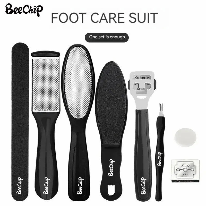 8 PCS Foot Grinder To Remove Dead Skin Calluses Household Pedicure Foot Shaving Foot Sanding Sanding Board Pedicure Tool Set Leedoar