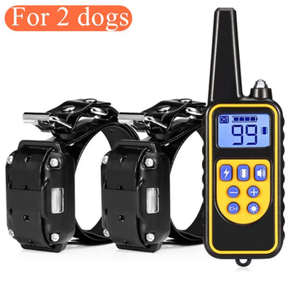 800m Electric Dog Training Collar Waterproof Pet Remote Control Rechargeable training dog collar with Shock Vibration Sound Leedoar