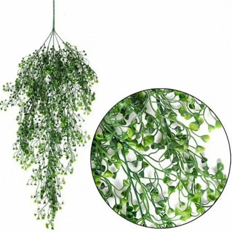 80cm Artificial Fuchsia Wall Hanging Living Room Wall Decoration Garden Vine Wedding Home Decoration Flower Vine Fake Plant Leedoar