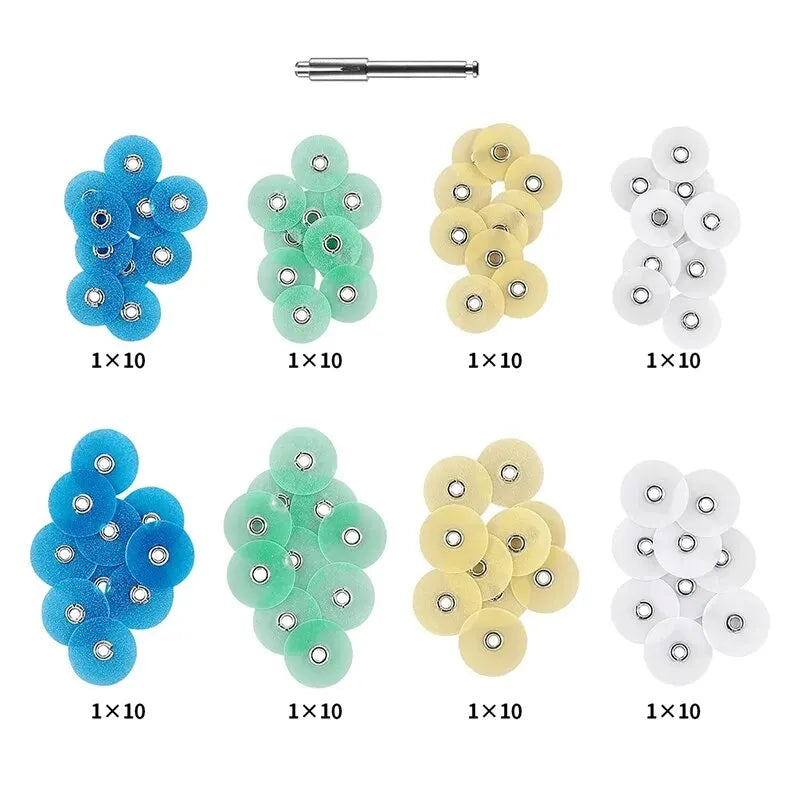 80pcs/Box Denspay CYW069 Dental Flexible Polishing Discs Dental Finishing for Composites Ceramics and Glass Ionomer Restorations Leedoar