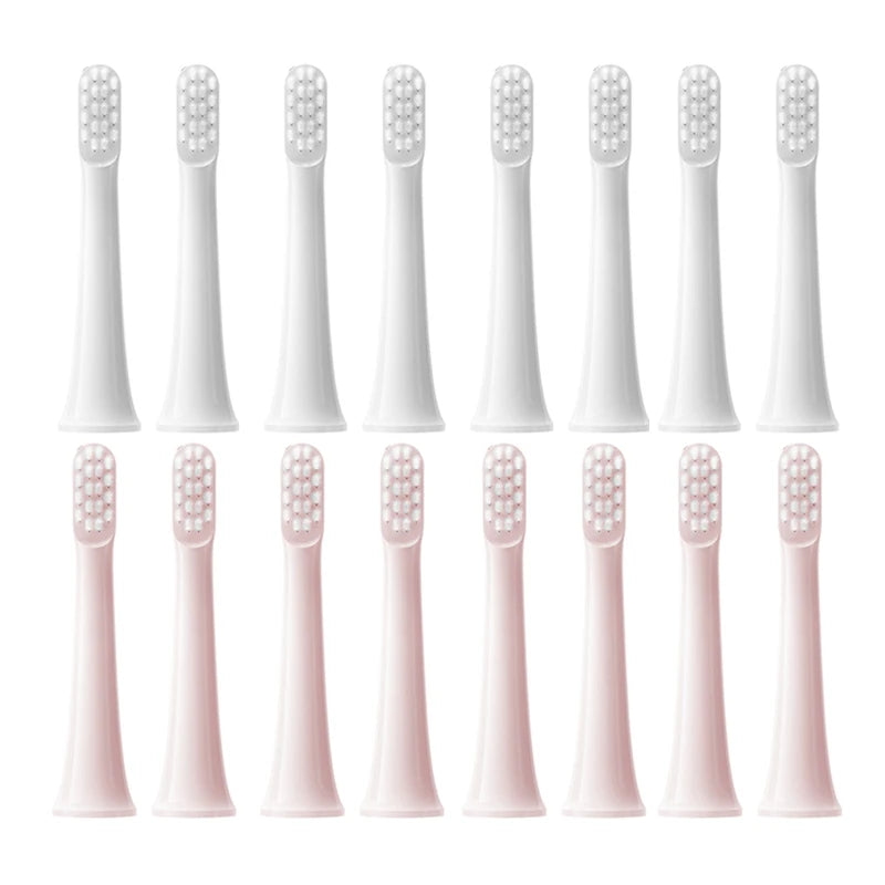 8PCS For XIAOMI MIJIA T100 Replacement Brush Heads Sonic Electric Toothbrush Vacuum DuPont Soft Bristle Suitable Nozzles Leedoar