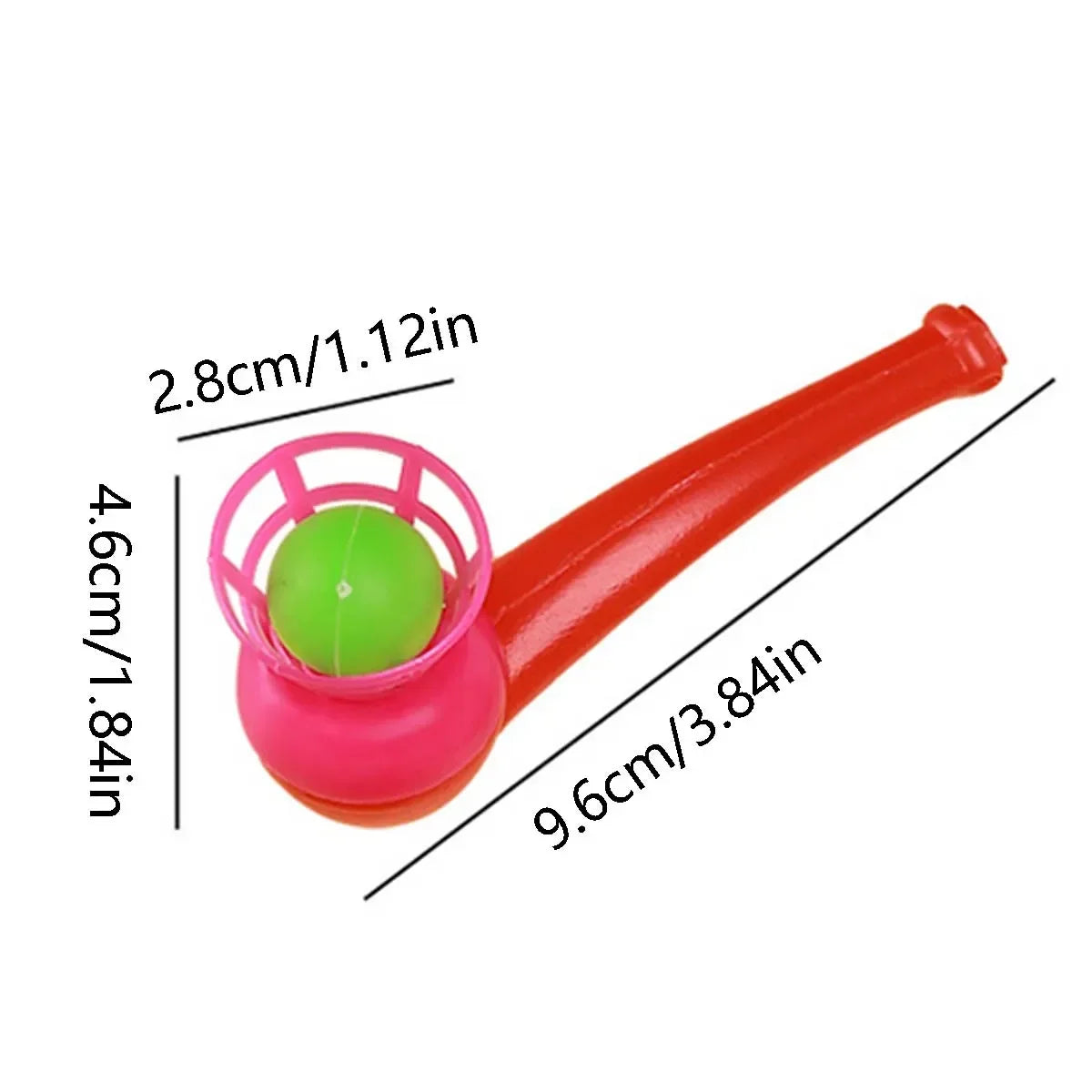 8PCS Suspended Blow Pipe Blow Ball Rod Game Children Balance Training Floating Blowing Ball Magic Dangling Family Kids Toy Leedoar