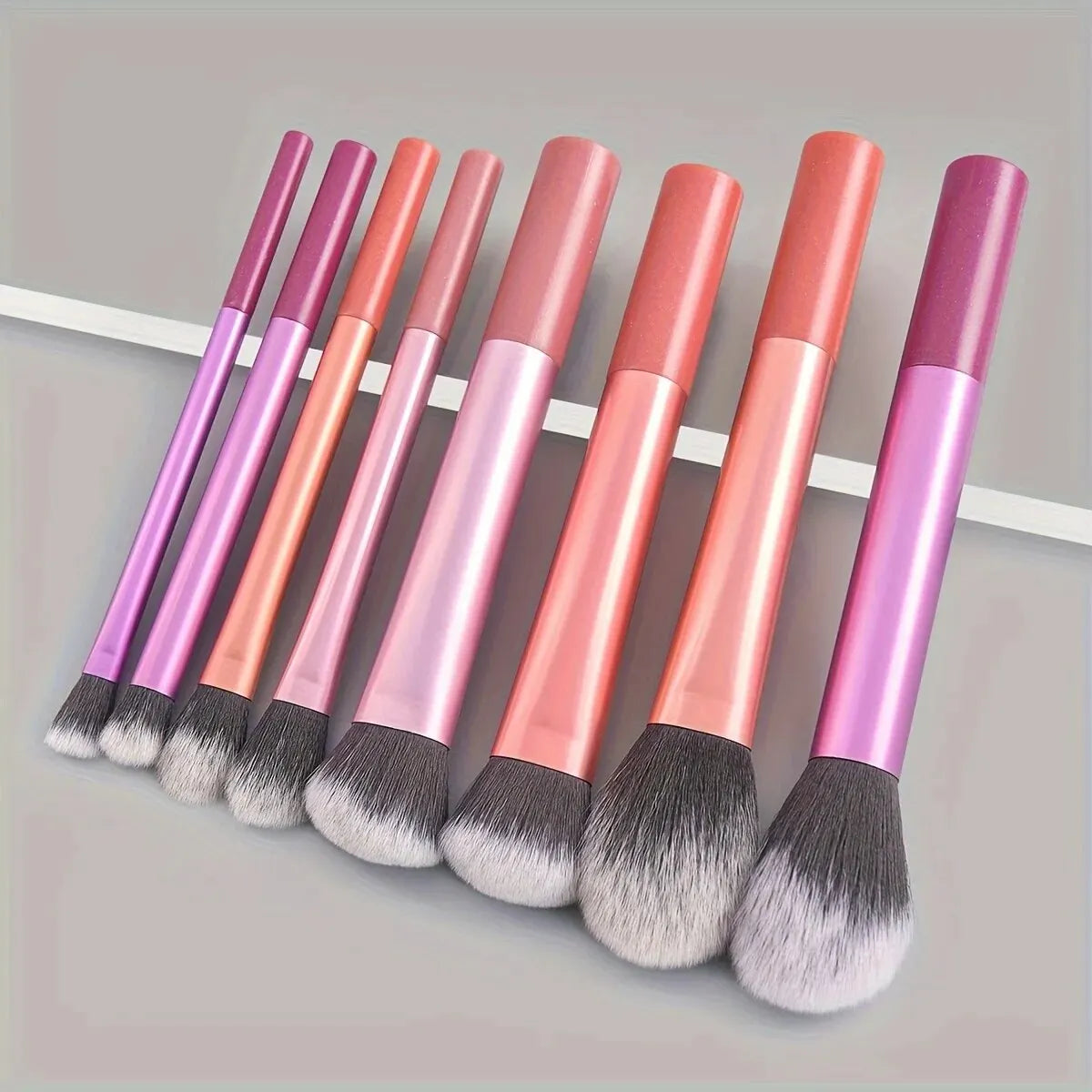 8Pcs Candy Color Professional Makeup Brush Set Soft Fluffy Foundation Blush Eyeshadow Blending Kit Women Beauty Makeup Tools Leedoar