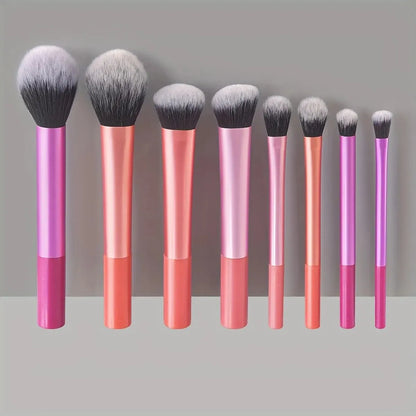 8Pcs Candy Color Professional Makeup Brush Set Soft Fluffy Foundation Blush Eyeshadow Blending Kit Women Beauty Makeup Tools Leedoar