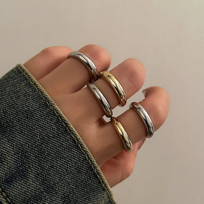 Juego de 8 anillos creativos de gota de agua suave para mujer, estilo vintage, geométrico, ajustable, abierto, para uñas, accesorios para parejas