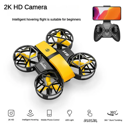 RH821 Flip Mini RC 3D Flip 4KHD Drone Helicopter Altitude Hold 2.4G 4 Axis Remote Control Quadcopter Kids Toy UAV With Lights Leedoar