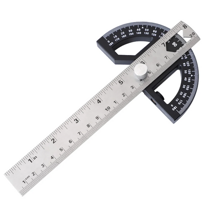 8in Angle Gauge Measurement Stainless Steel Precision Multifunctional Angle Protractor Adjustable Protractor Angle Finder