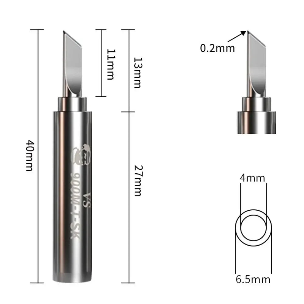 900M Welding Tips Soldering Iron Head Replacement For 936 937 Soldering Stations Durable Solder Head Welding Accessories Leedoar