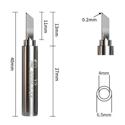 900M Welding Tips Soldering Iron Head Replacement For 936 937 Soldering Stations Durable Solder Head Welding Accessories Leedoar