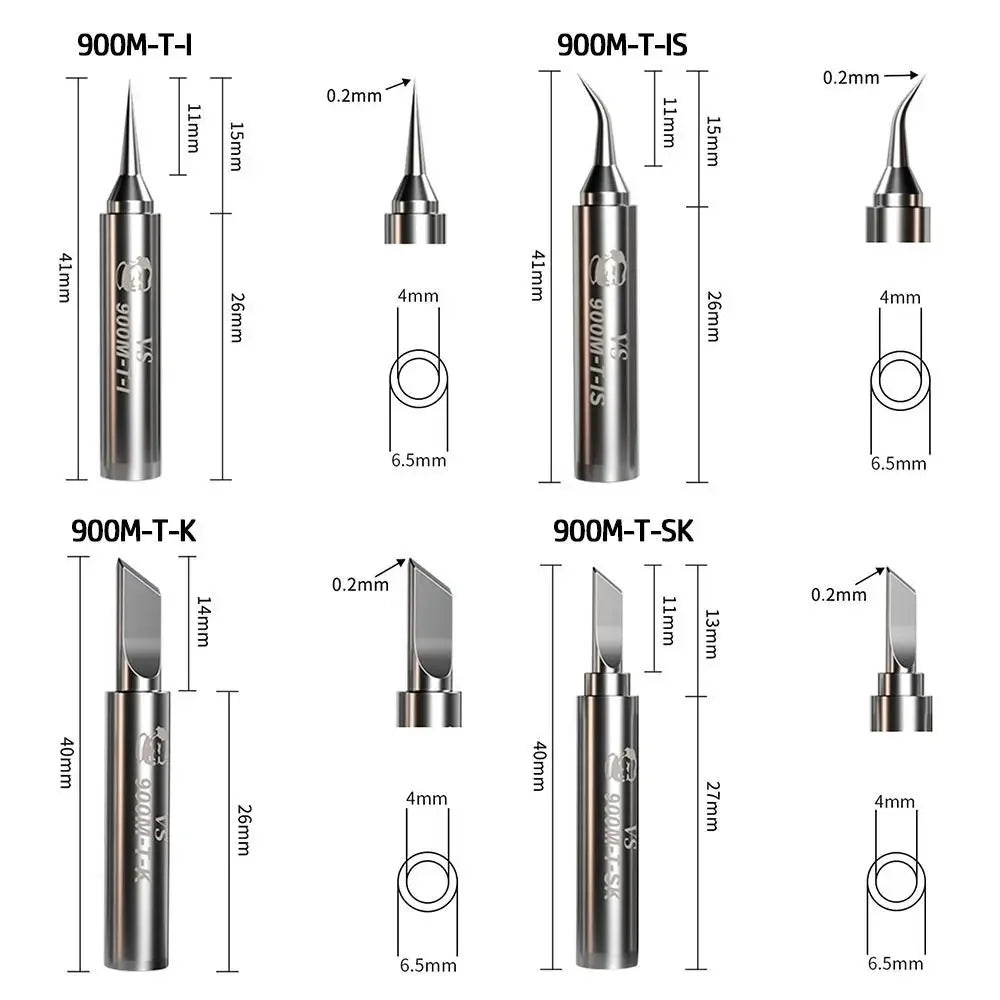 900M Welding Tips Soldering Iron Head Replacement For 936 937 Soldering Stations Durable Solder Head Welding Accessories Leedoar